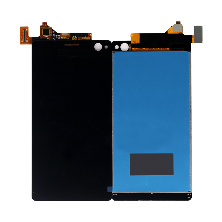 استبدال شاشة LCD لسوني C4 شاشة اللمس محول الأرقام الجمعية الهاتف المحمول الأسود