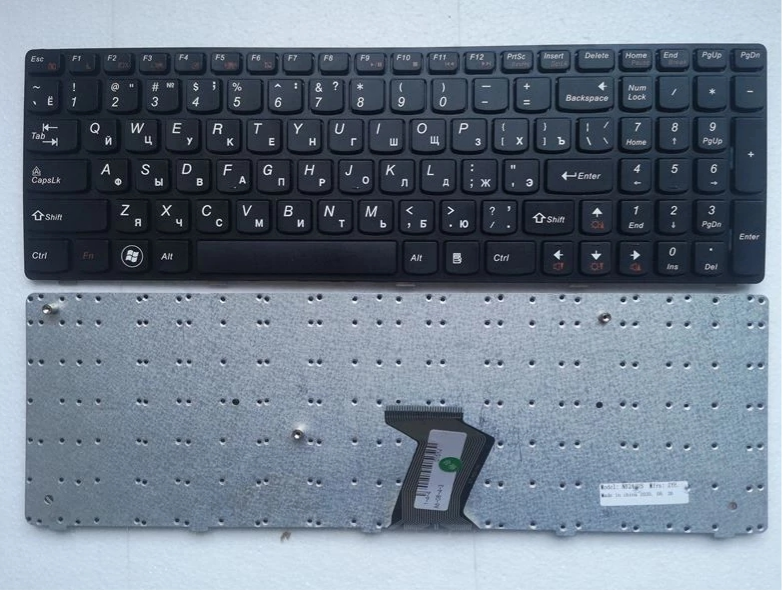 俄罗斯联想V570 V570C V575 Z570 Z575 B570 B570A B570E V580C B570G B575 B575A B575E B590 B590A RU B580笔记本电脑键盘