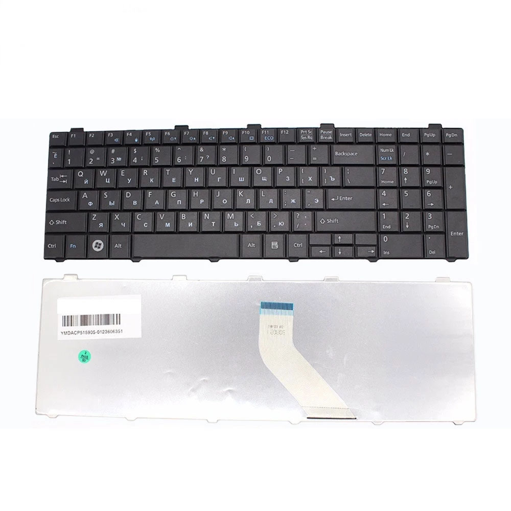 Russische Tastatur für Fujitsu LifeBook A530 A531 AH530 AH531 NH751 AH502 A512 RU Black Laptop-Tastatur