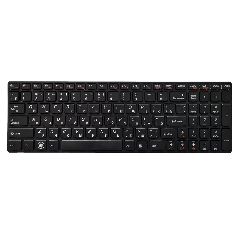 Russian Keyboard for Lenovo G580 Z580 Z580A G585 Z585 RU BLACK FRAME Laptop Keyboard