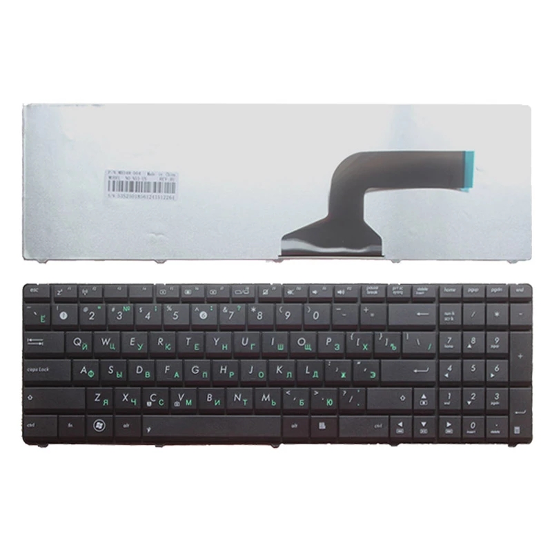 ASUS N53 K53S K52 X61 N61 G60 G51 G53 UL50 P53ブラックRUラップトップキーボード用ロシアのラップトップキーボード