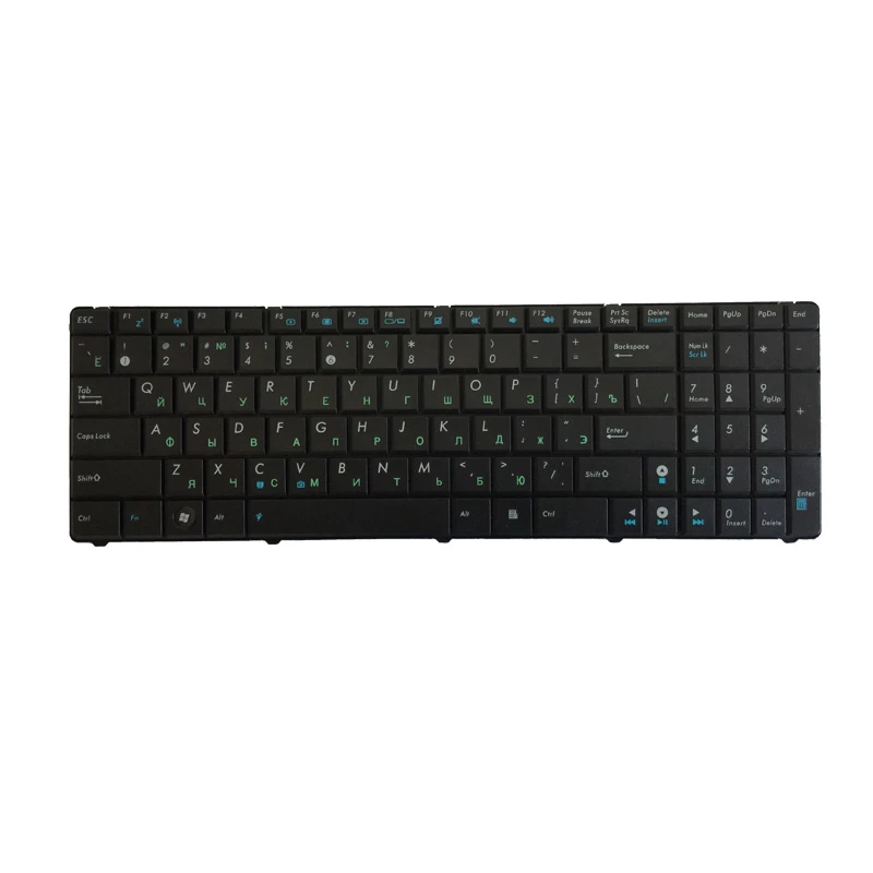 Russian laptop keyboard FOR ASUS K50I K50C K50AB K50AD K50AF K50IN P50 P50IJ RU black
