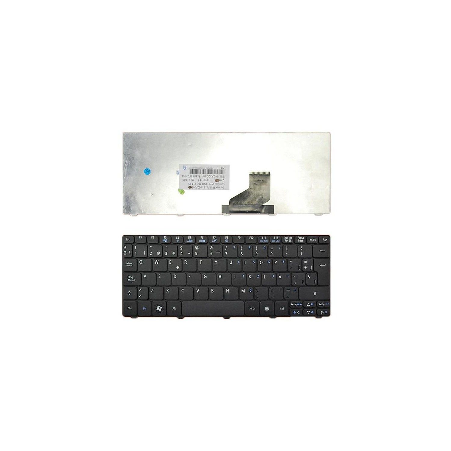 Tastiera per laptop SP per Acer 9Z.N3K82.10S PK130AU3017 NSK-AS10S
