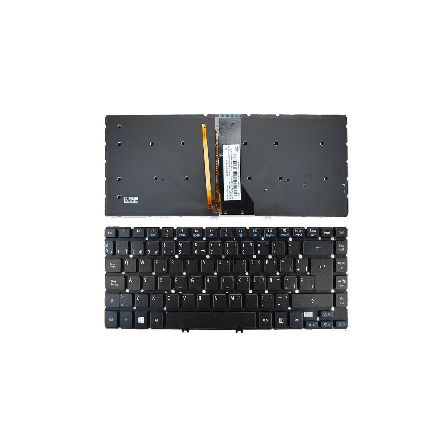 Clavier pour ordinateur portable SP pour Acer Aspire R7-572 R7-572G R7-572P