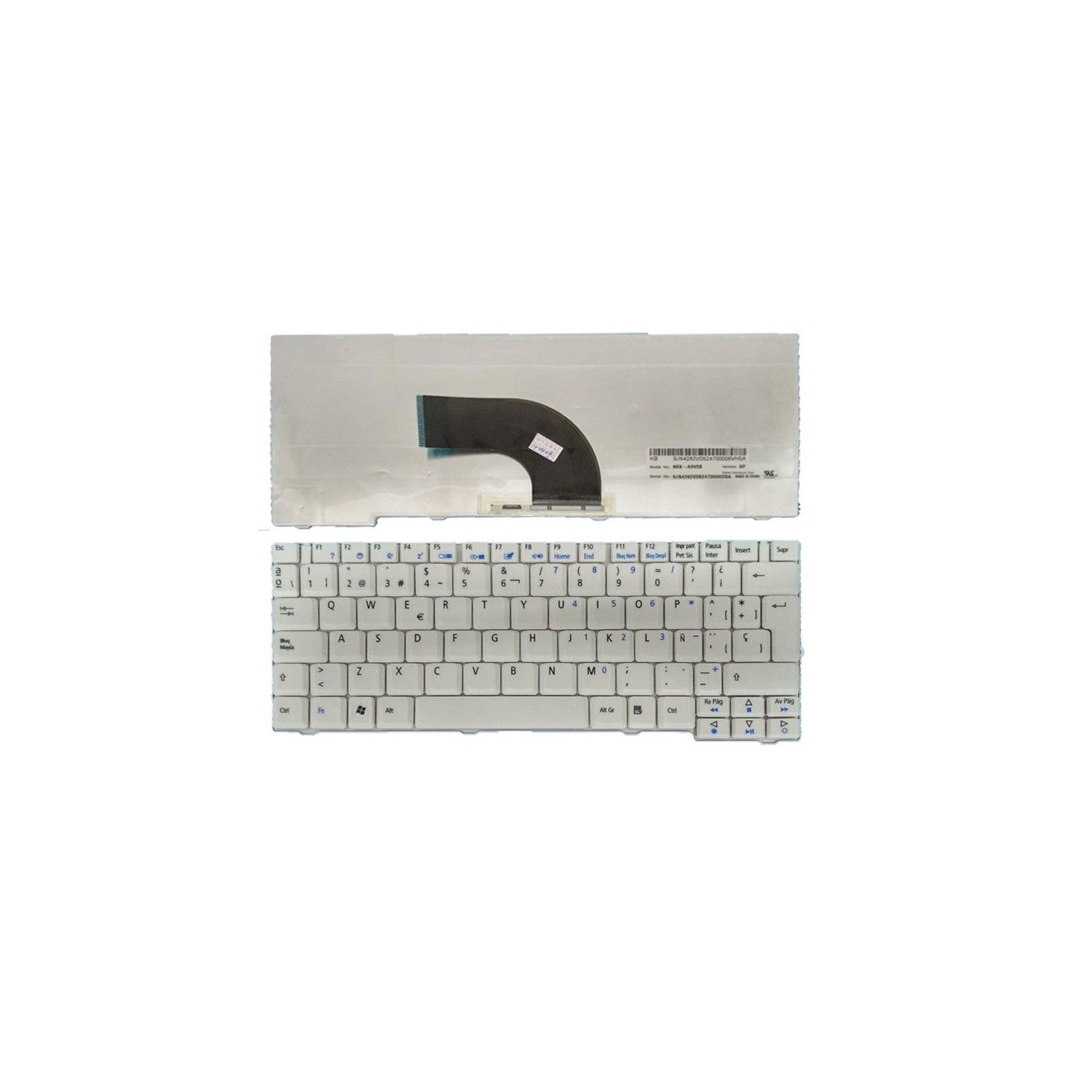 Clavier pour ordinateur portable SP pour Acer Aspire 602G25MN 6231 6252 6290