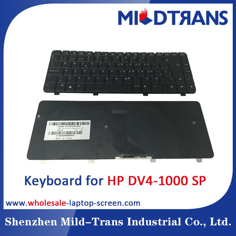 Teclado del ordenador portátil del SP para HP DV4-1000