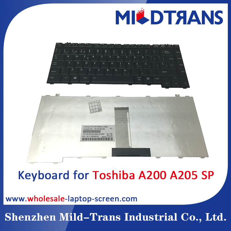 Toshiba A200 A205 için SP dizüstü klavye