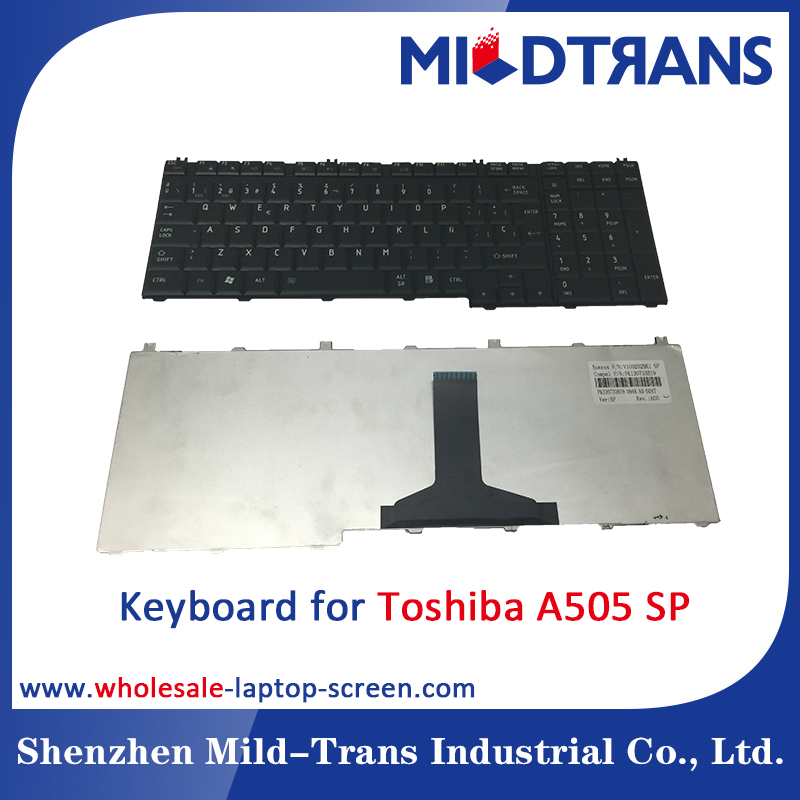 Teclado do portátil de SP para Toshiba A505