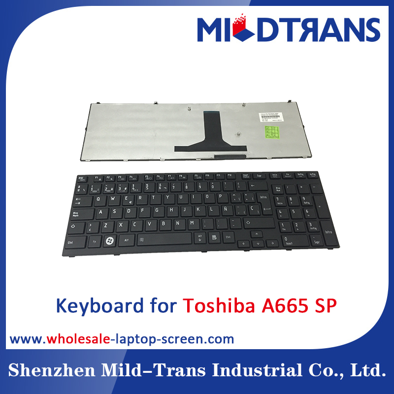 Tastiera del computer portatile SP per Toshiba A665