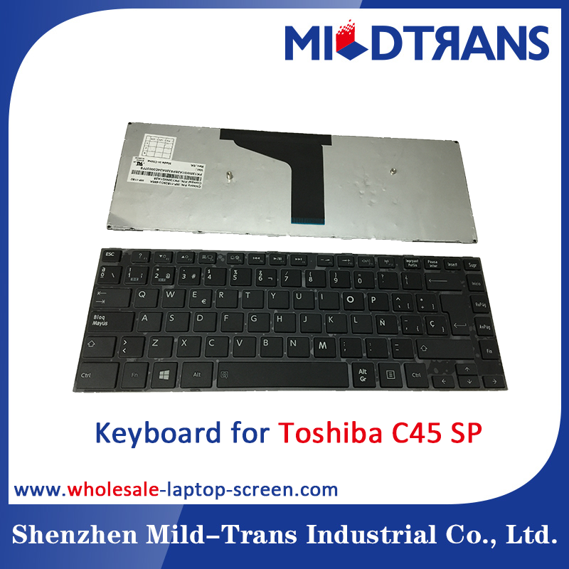 Tastiera del computer portatile SP per Toshiba C45