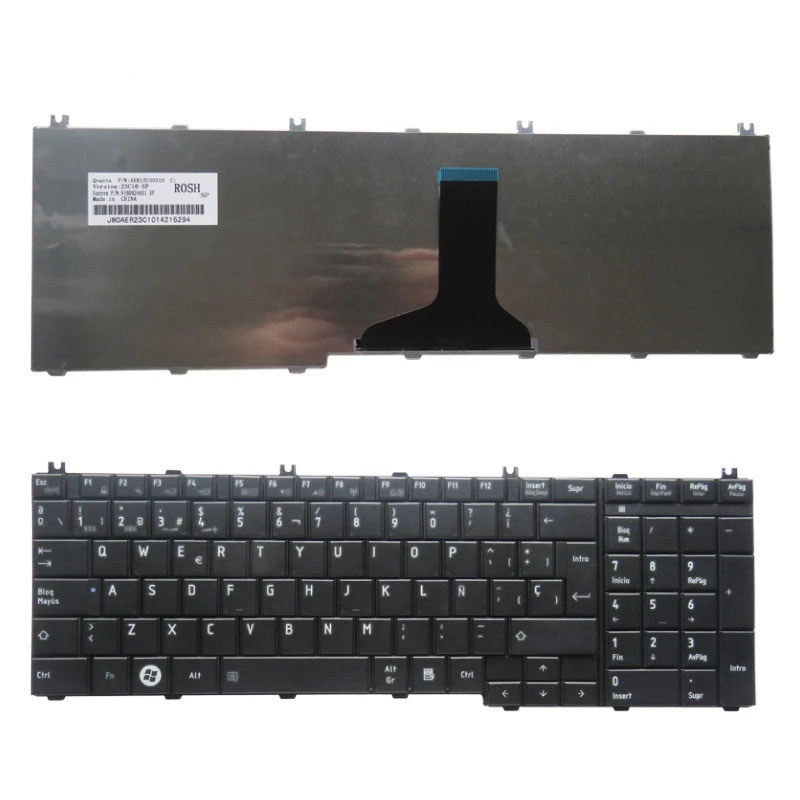 西班牙语SP笔记本电脑键盘为东芝卫星C650 C655 C655D C660 C665 C670 L650 L655 L670 L675 L750 L755 SP Teclado