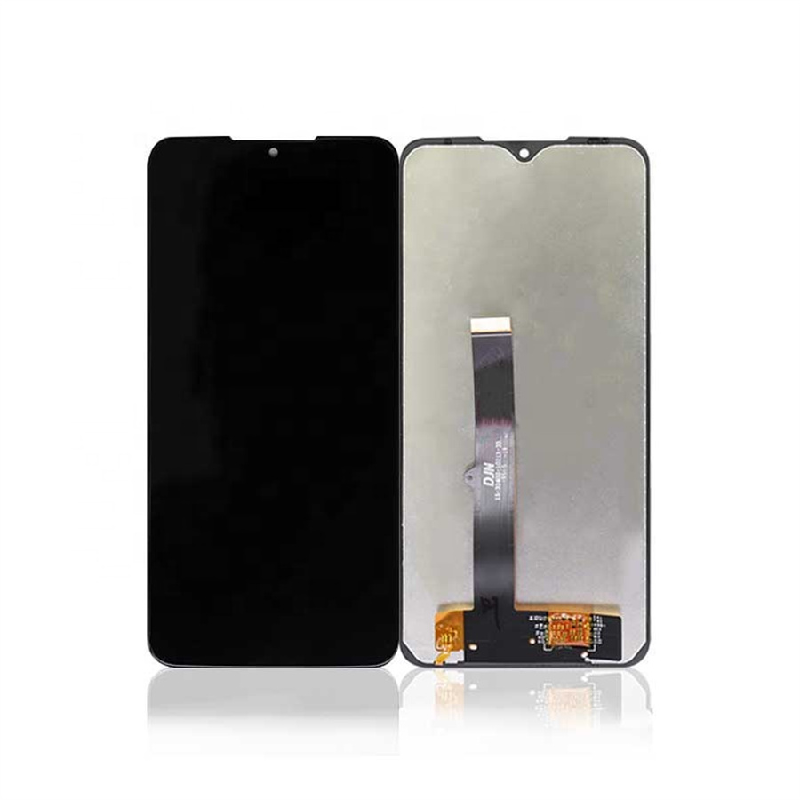Dokunmatik Ekran Digitizer Cep Telefonu LCD Montaj Moto One Makro LCD Ekran için Siyah