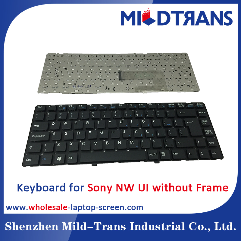 Tastiera del computer portatile dell'interfaccia utente per Sony NW senza struttura