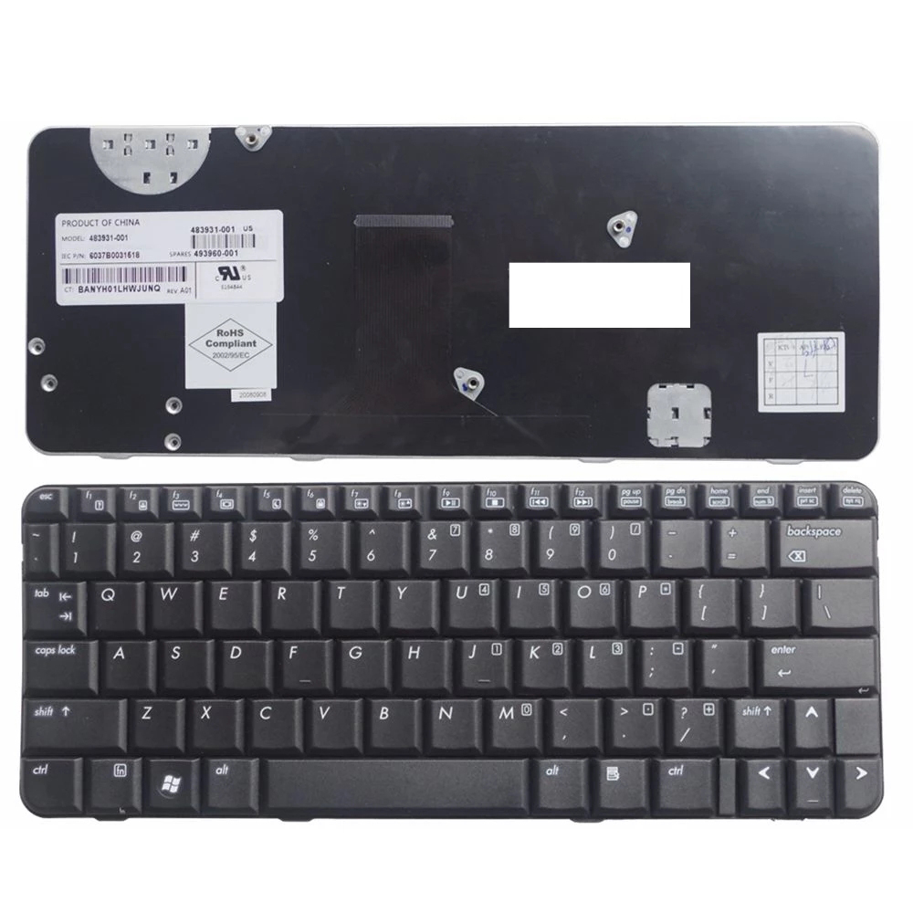 US Noir Nouveau Anglais Remplacer le clavier pour ordinateur portable pour HP CQ20 2230 2230