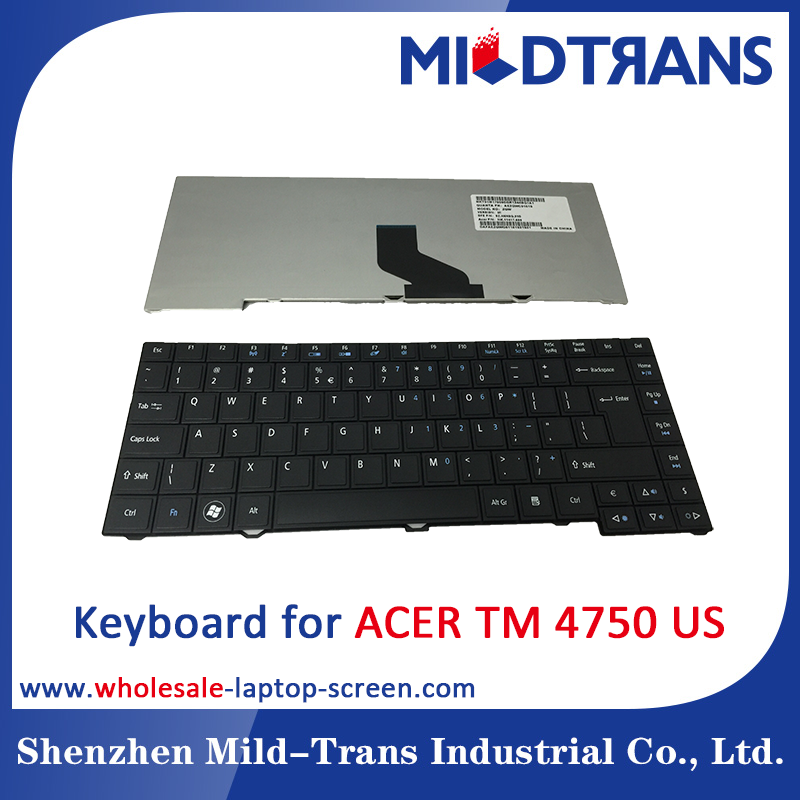 エイサー TM 4750 のための米国のラップトップのキーボード