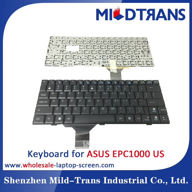 Teclado del ordenador portátil de los e.e.u.u. para ASUS EPC1000
