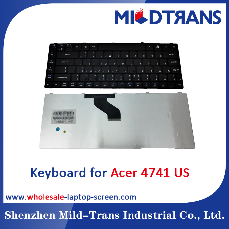 Acer 4741를 위한 미국 휴대용 퍼스널 컴퓨터 키보드