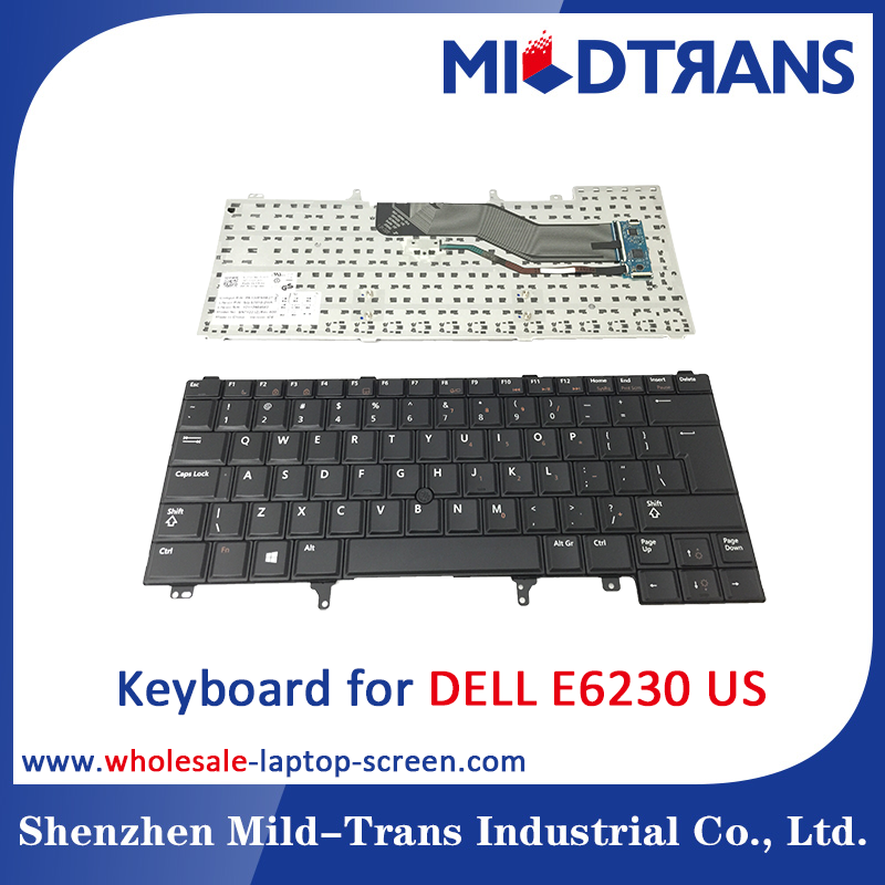 Dell E6230 için ABD Laptop klavye
