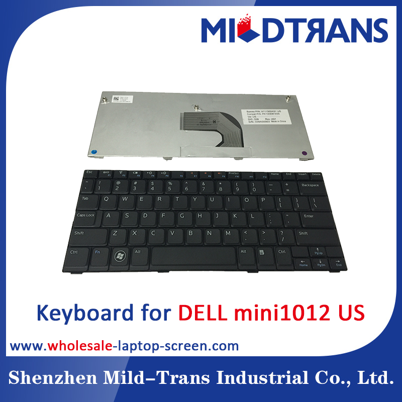 US Laptop Keyboard for DELL mini1012