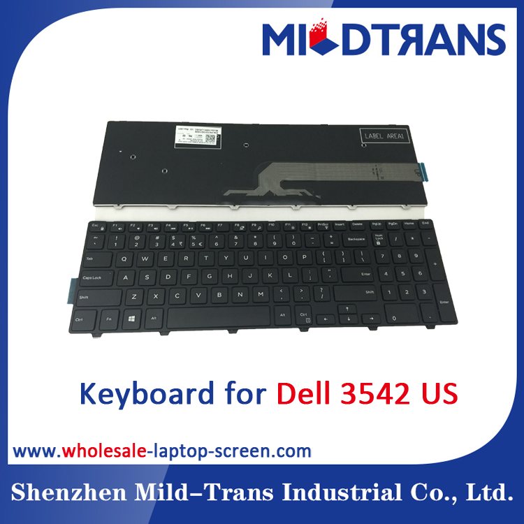 Dell 3542 のための米国のラップトップのキーボード