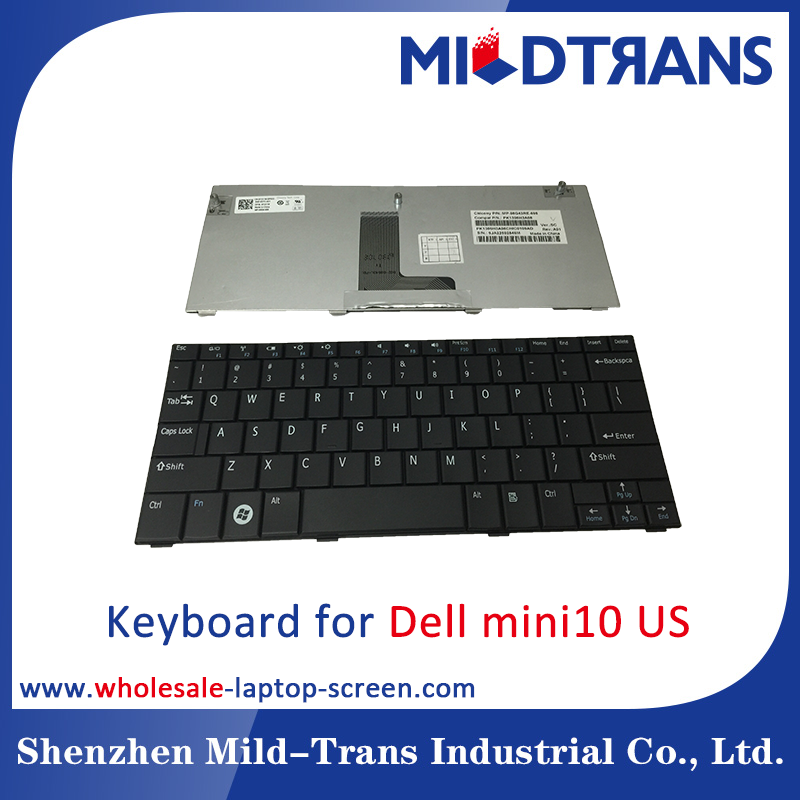 Dell mini10 için ABD Laptop klavye