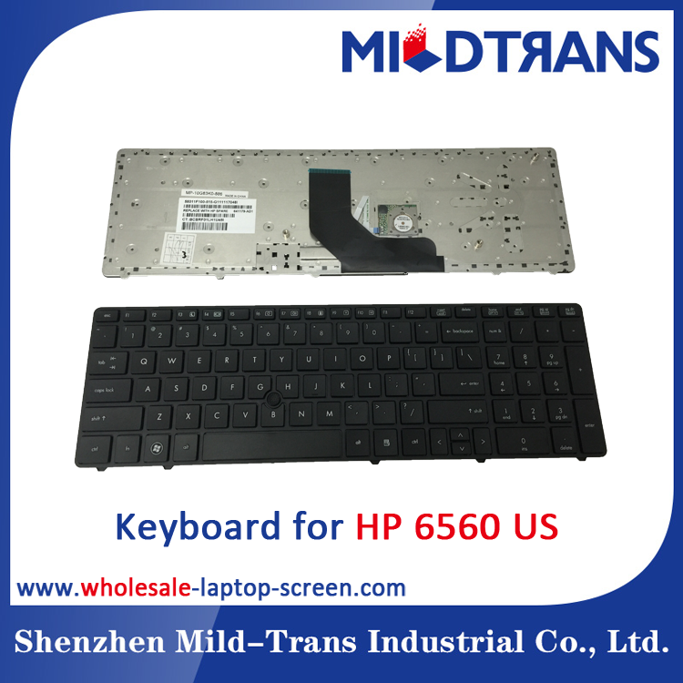HP 6560 için ABD Laptop klavye