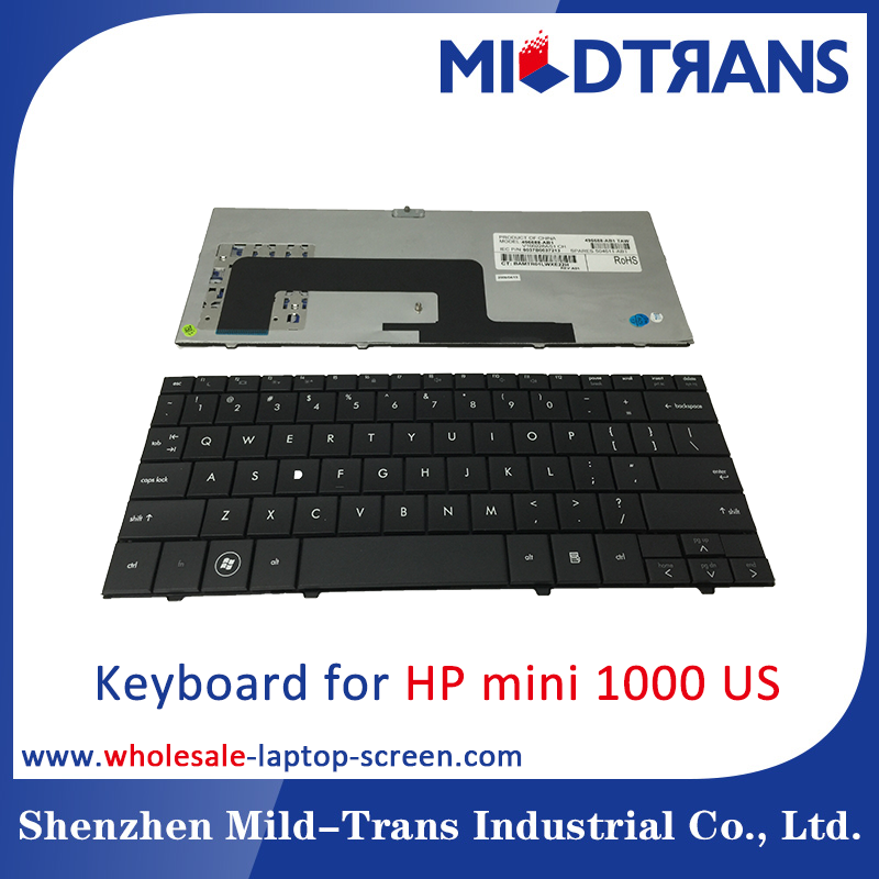 Teclado del ordenador portátil de los e.e.u.u. para HP Mini 1000