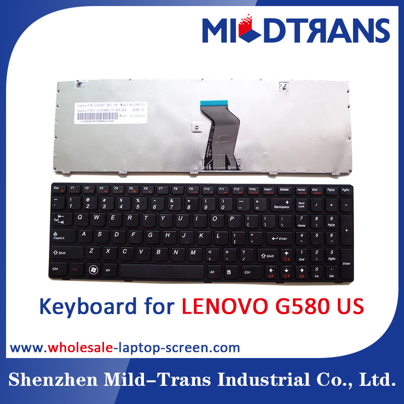 US Laptop Keyboard for LENOVO G580