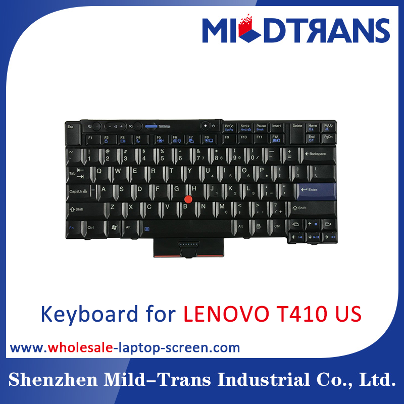Clavier d'ordinateur portatif des USA pour Lenovo T410