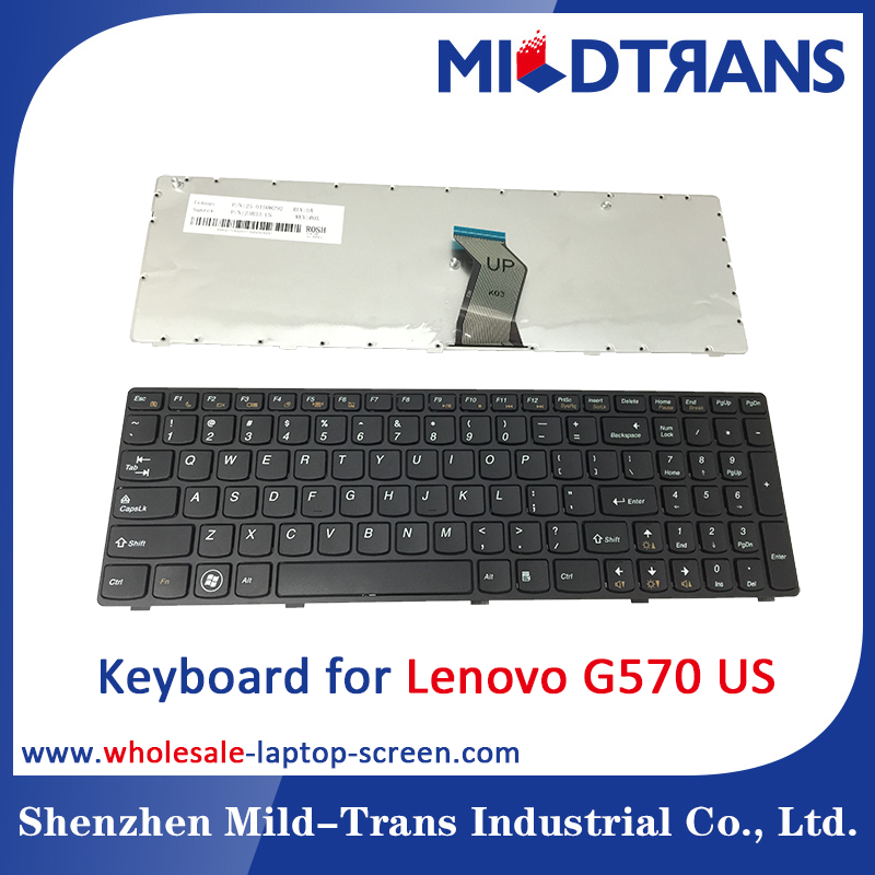 لوحه مفاتيح الكمبيوتر المحمول ل US لينوفو G570