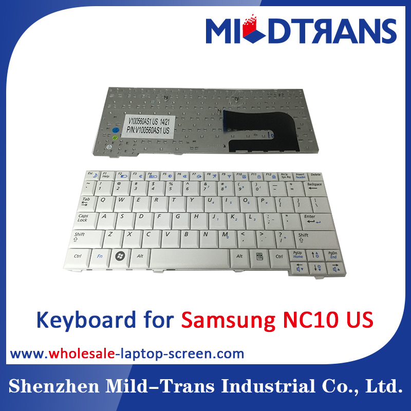 Clavier d'ordinateur portatif des USA pour Samsung NC10