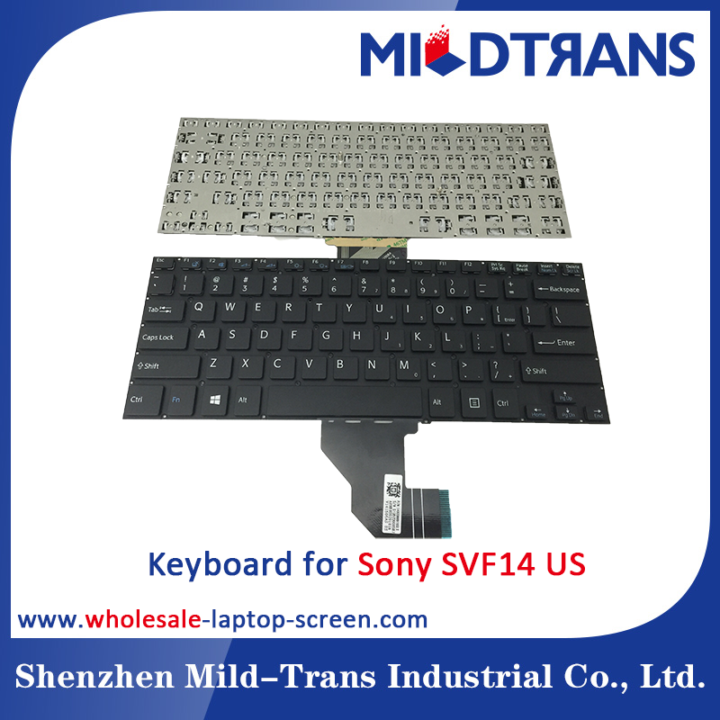Sony SVF14 için ABD Laptop klavye