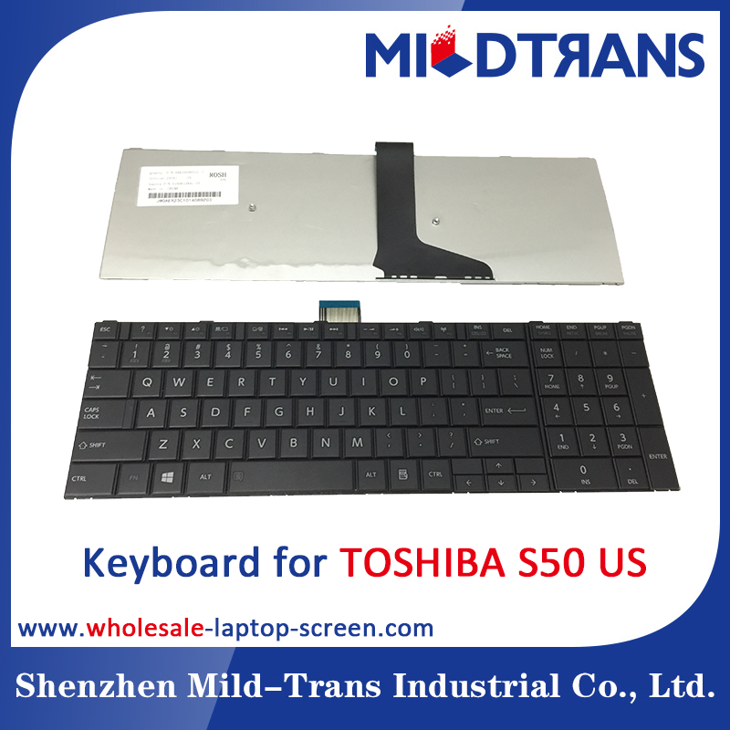 TOSHIBA s50 için ABD Laptop klavye