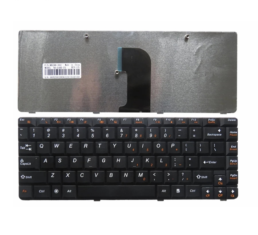 Tastiera per laptop USA per Lenovo G460 G460A G460E G460AL G460EX G465 Black New English Keyboards