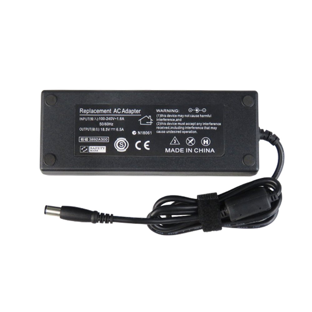 Universal Laptop Power Adapter18.5V 6.5A 120W 7.4 * 5.0MM ل HP Laptop DC Charger Adapter