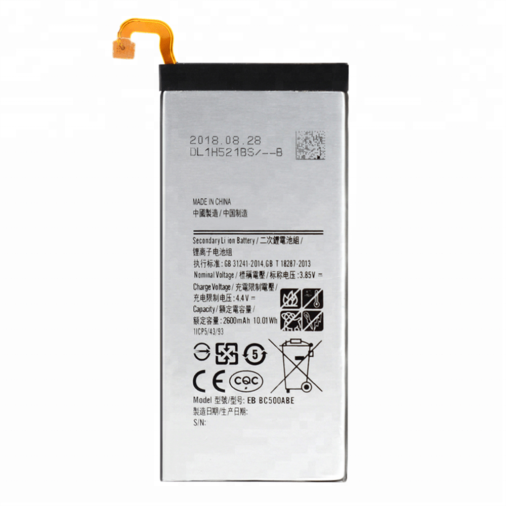 Atacado para Samsung C5 C500 Nova substituição de bateria EB-BC500ABE 2600MAH 3.85V bateria