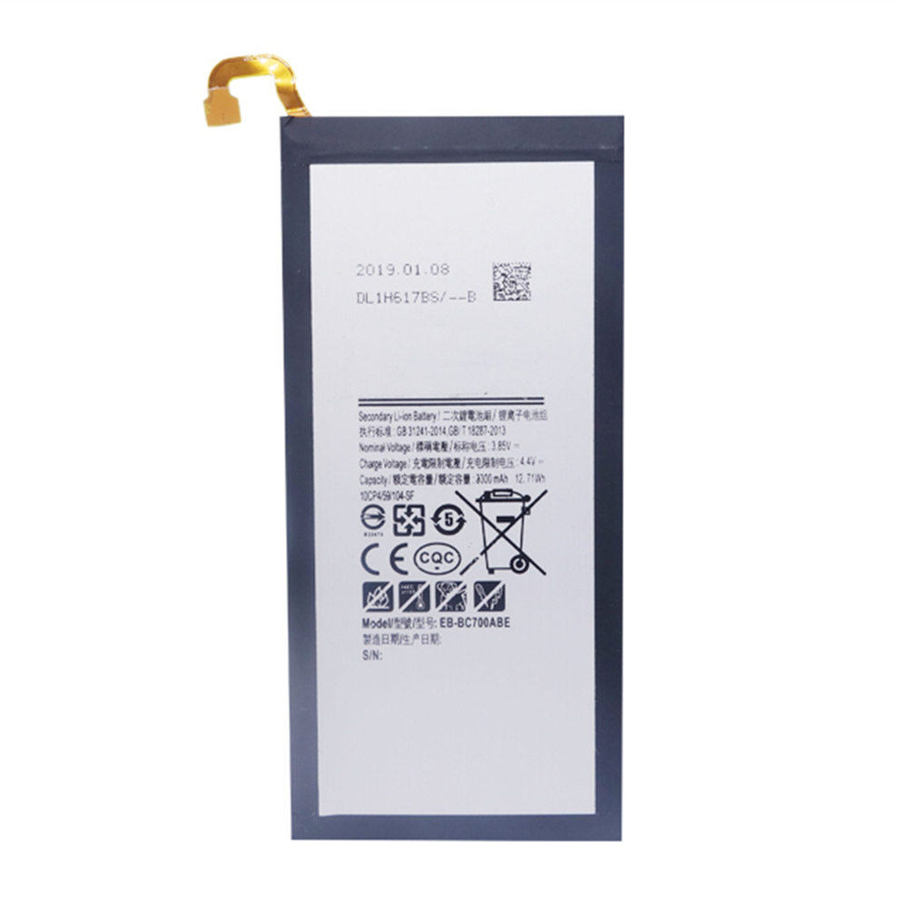 Wholesale Mobile Phone Battery For Samsung C7 C700 Eb-Bc700Abe 3300 Mah 3.85V Battery