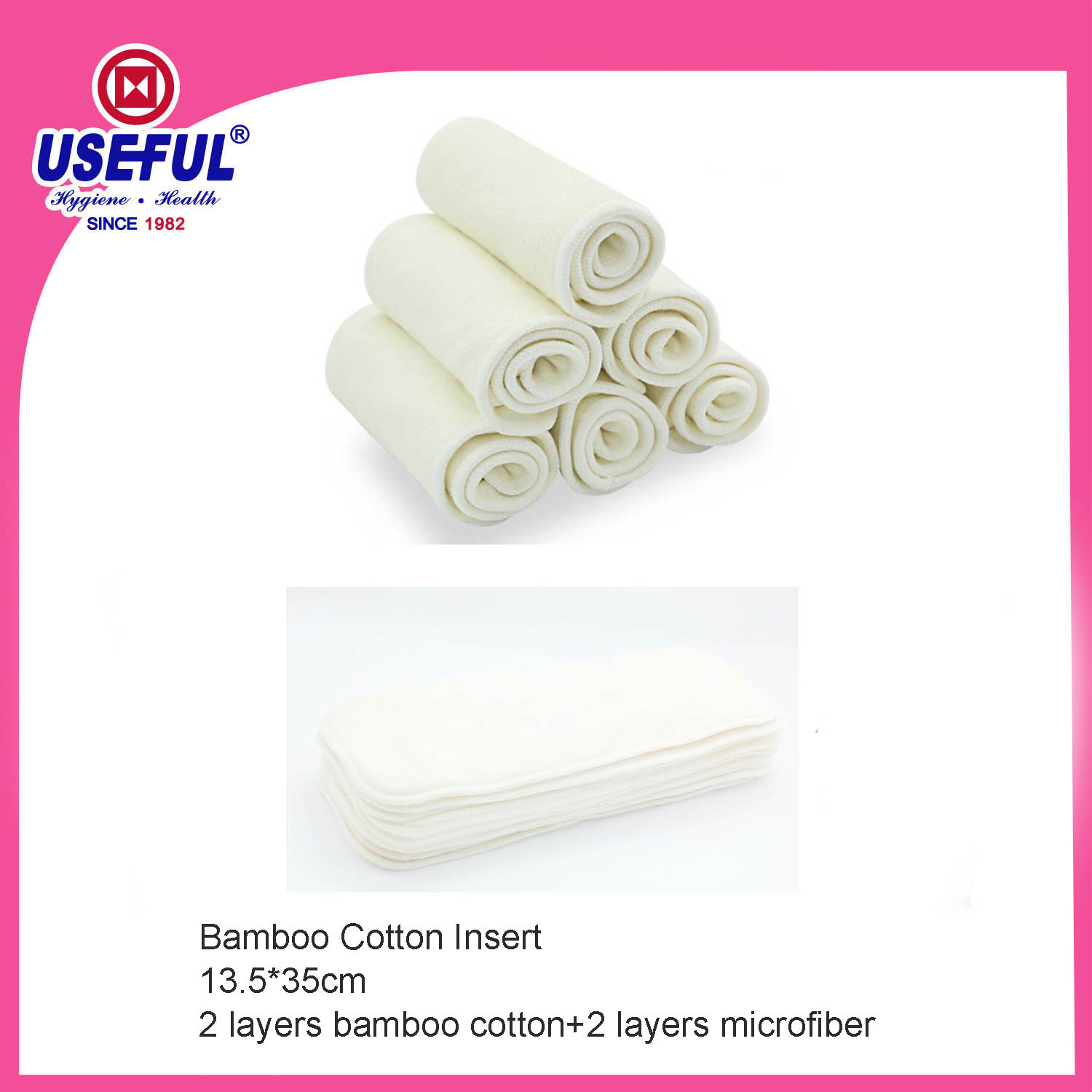Bamboo Cotton Diaper Insert