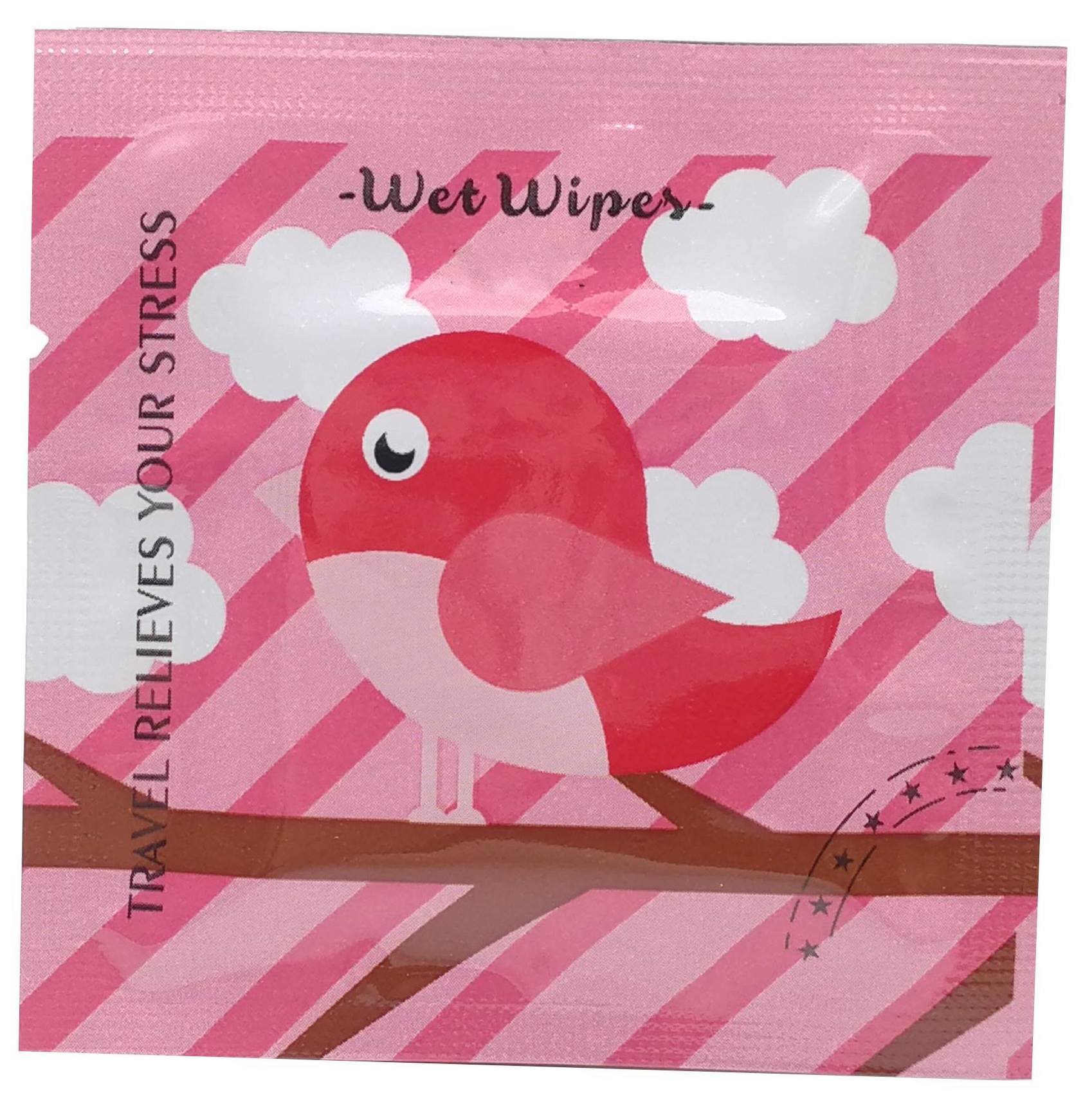 Colorful Square Wet Wipe Pack