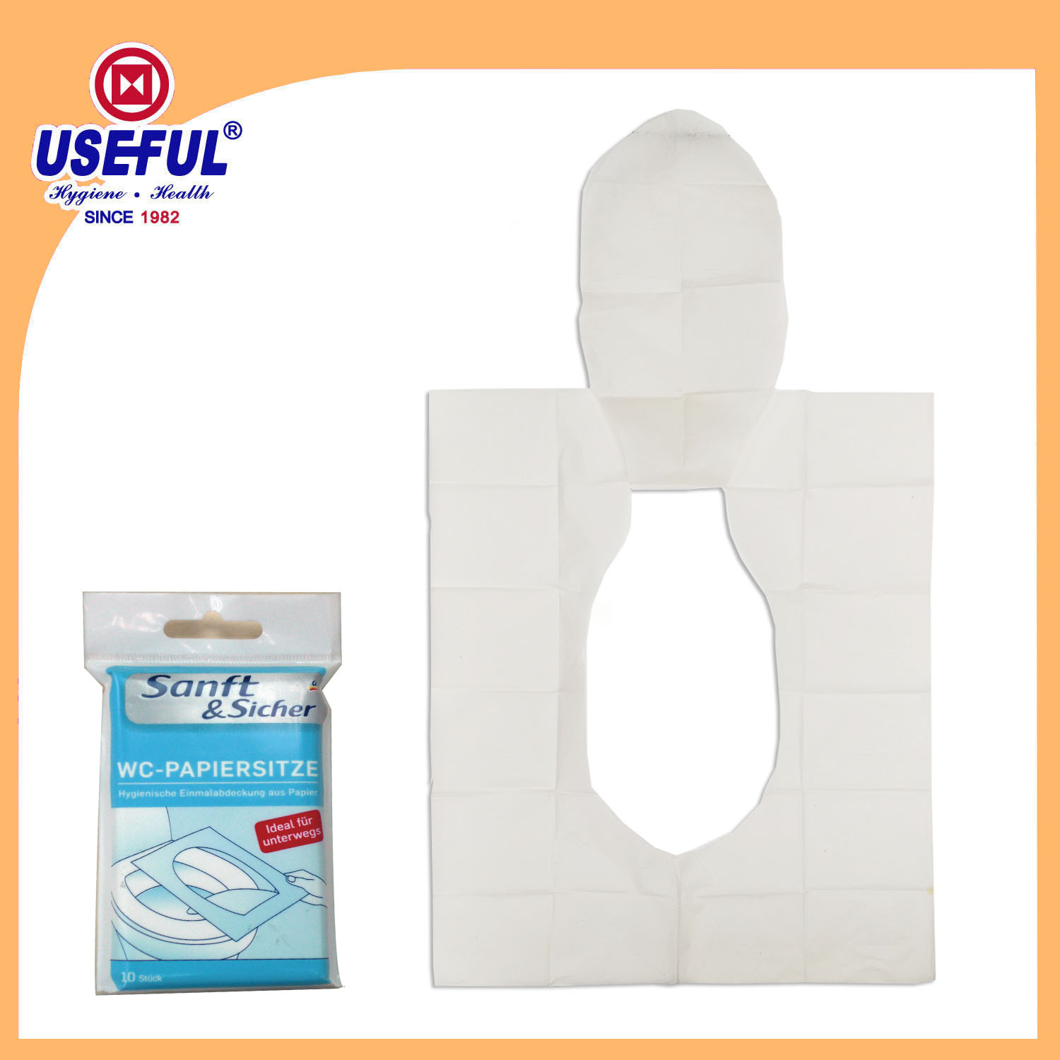 Individual Pack of Flushable Toilet Seat Cover for promotion