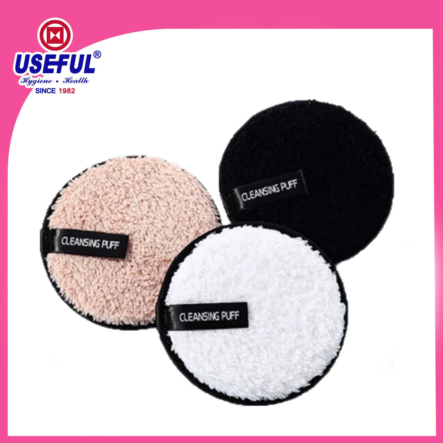 Reusable Makeup Remover Pad with Piping