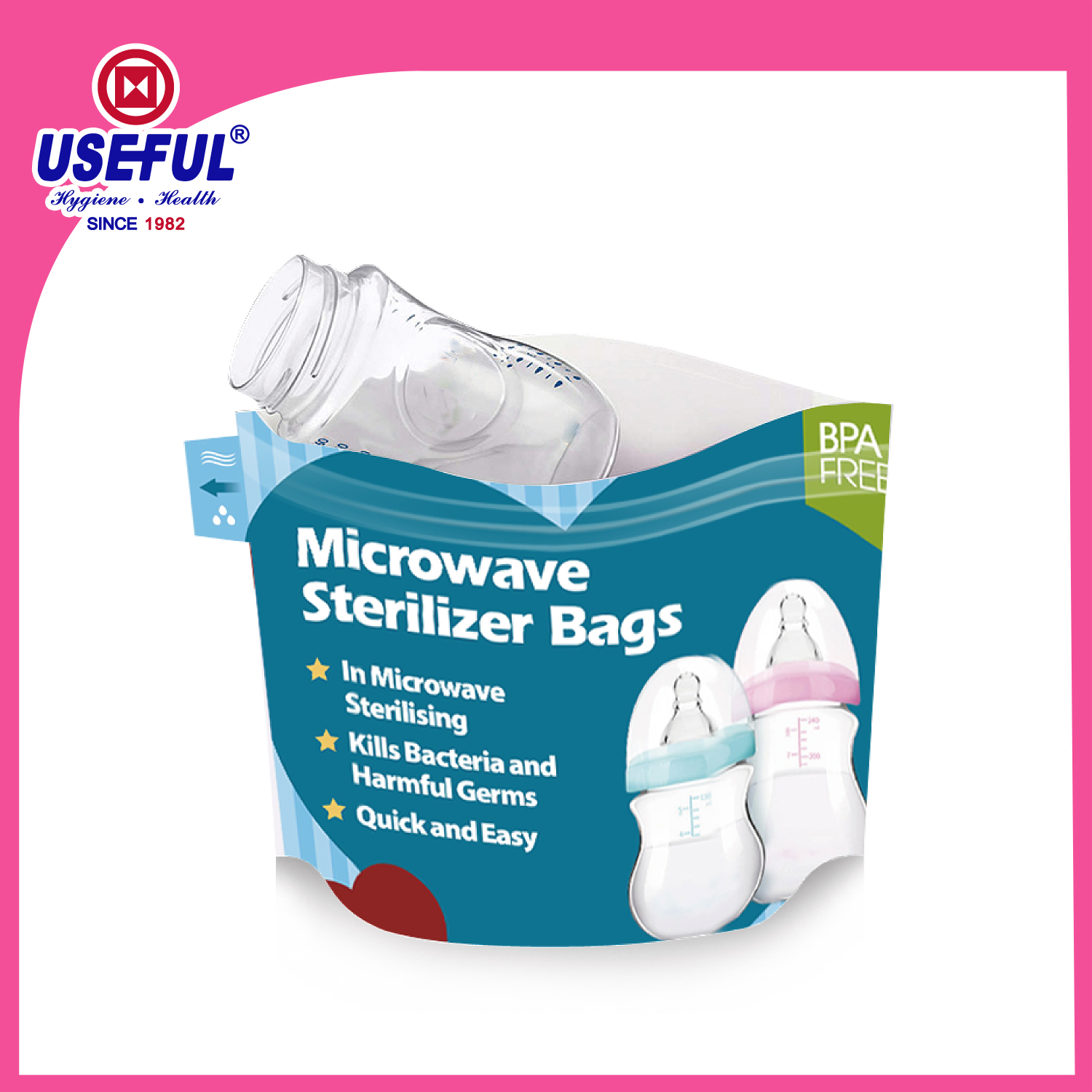 Reusable Microwave Steam Sterilizer Bag