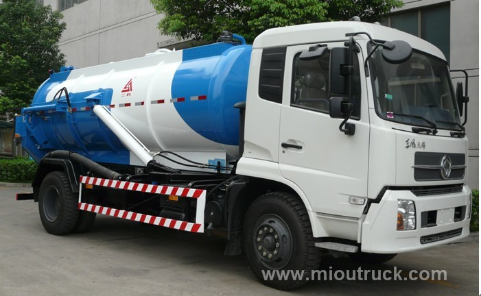 2016 new Dongfeng 10000L vacuum sewage suction tanker truck  china manufacturers