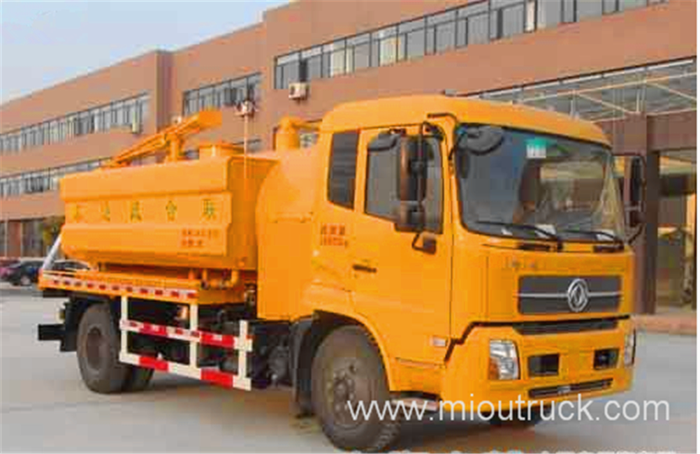 4x2 dongfeng alta pressão de limpeza de esgoto de sucção do caminhão