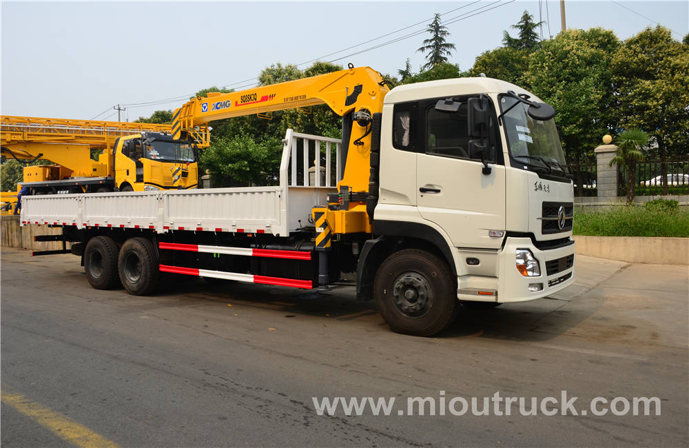 Thương hiệu mới Dongfeng 6 x 4 xe tải gắn cần cẩu xe tải với cần cẩu Trung Quốc nhà sản xuất để bán