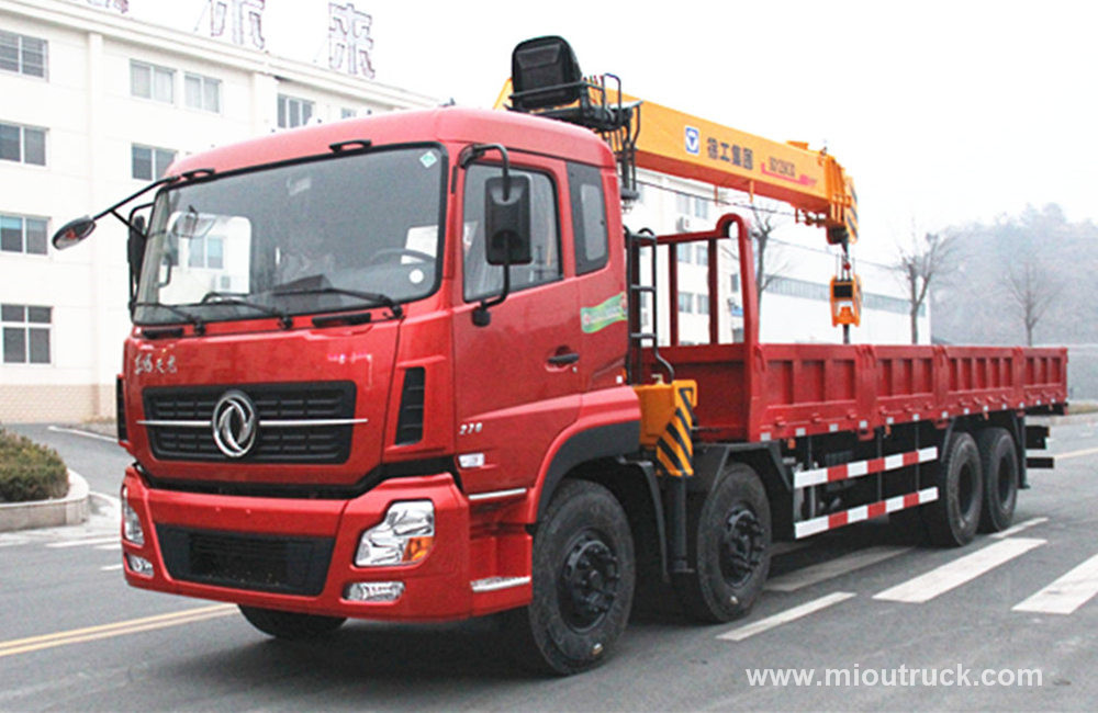 Marque nouvelle Dongfeng 16ton 8x4 flèche télescopique monté sur camion camion grue avec grue à vendre