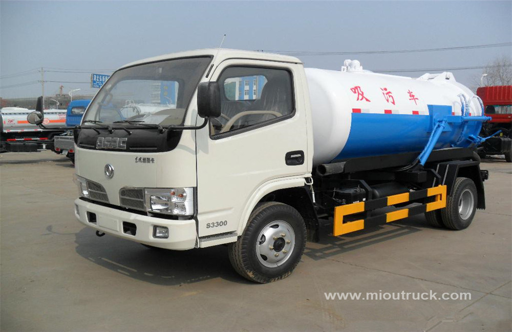 China Leading Brand  Dongfeng 4x2  tanker vacuum sewage suction truck