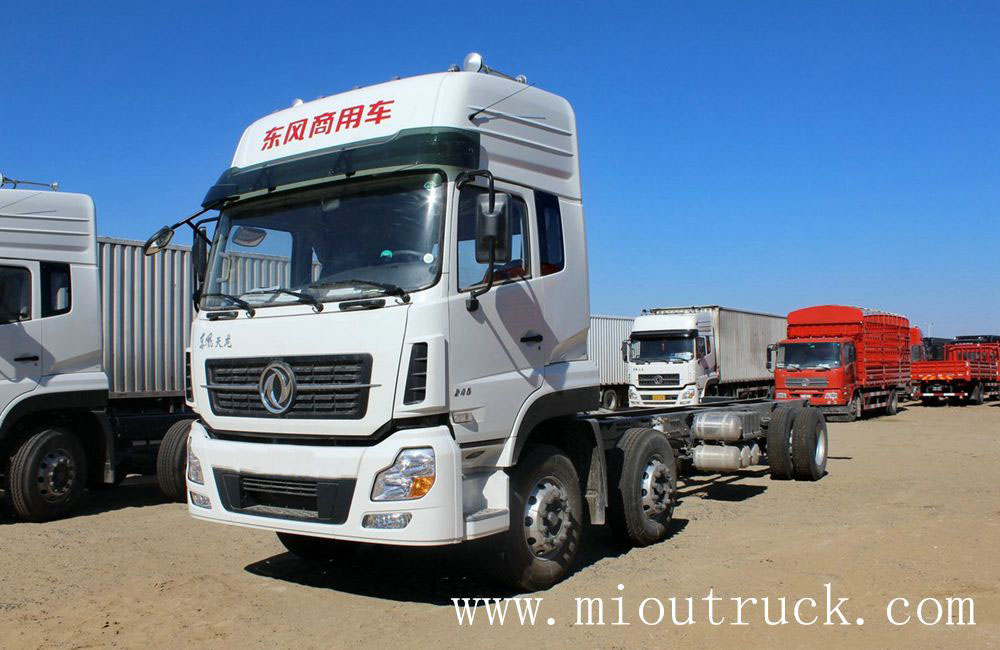 DFCV Tianlong 245hp 6 * 2 9.6M DFL5253XXYAX1B รถตู้รถบรรทุกถัง