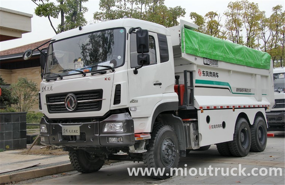 DONGFENG 310hp Heavy Truck 30-50ton 6x4 Dump Truck / Tipper Truck para sa konstruksiyon basura