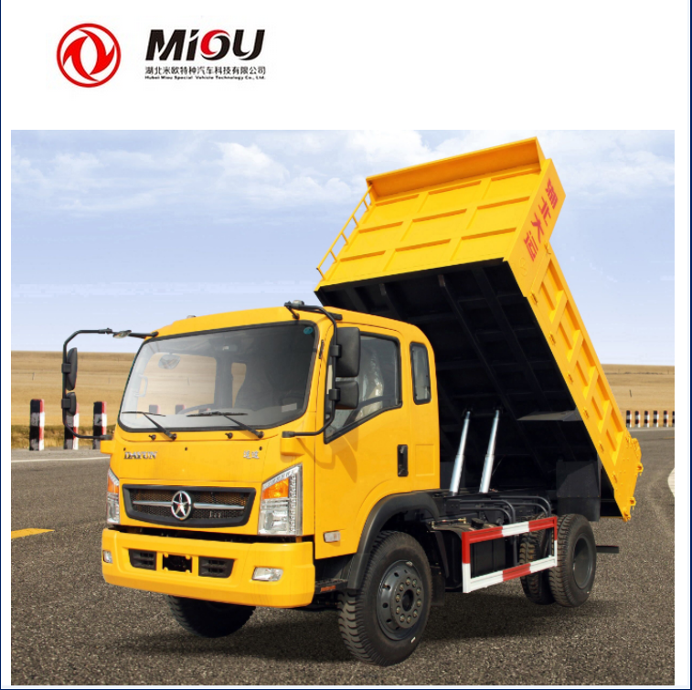 Dayun dump truck for construct diesel 10 cubic meter dump truck capacity for sale
